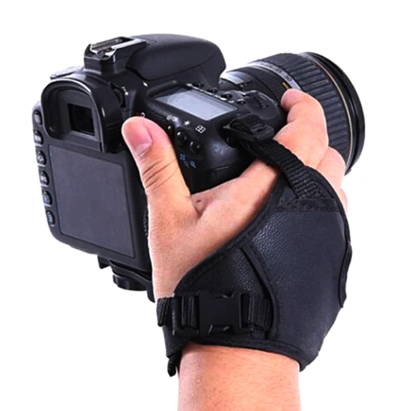 

1pc Hand Grip Camera Strap PU Leather Hand Strap For Camera Camera Photography Accessories for DSLR Big Triangle Wrist Strap