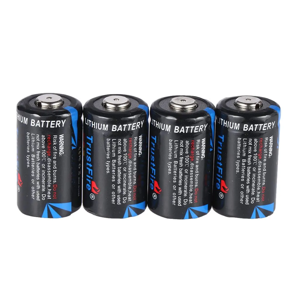 TrustFire CR2 Battery 3V 750mAh CR 2 Lithium Non-rechargeable Batteries with Safety Relief Valve for Flashlights Headlamp Camera |