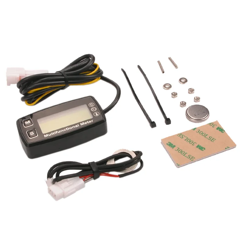 Digital LCD Tachometer Hour Meter Thermometer Temperature for Gas UTV ATV Outboard Buggy Tractor JET SKI Paramotor | Автомобили и