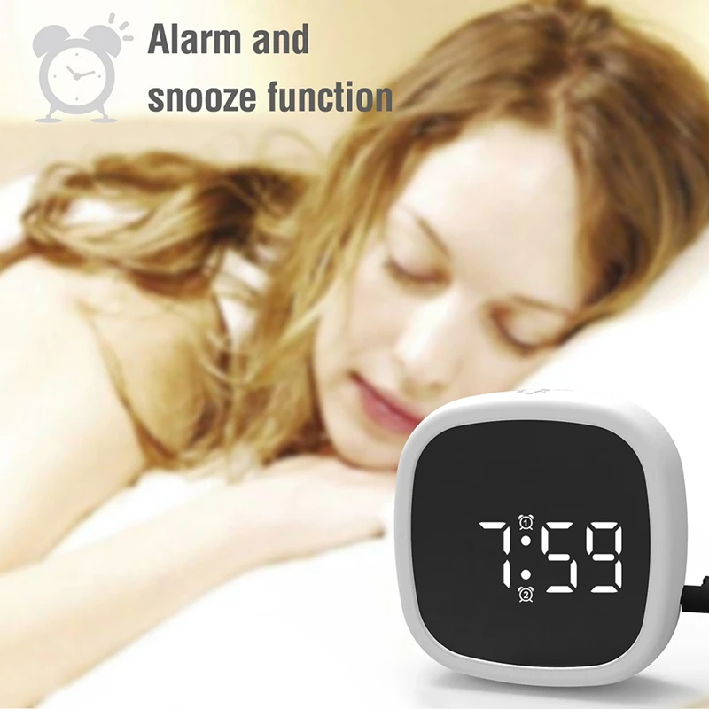 

LED Alarm Clocks, Silicone Electronic Table Clock Desk Clock Digital Wake Alarm Clock for Offices Bedrooms Living