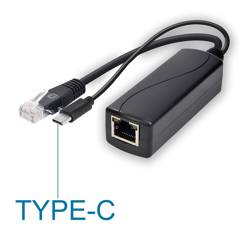 Активный Адаптер POE с защитой от помех 1 5 кВ адаптер питания через Ethernet 48 В до 2 4 А