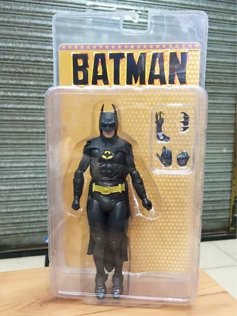 

Original NECA Bat Man Action Figure Michael Keaton 25th Anniversary 1989 Card Pack 7-inch Ornament Model Doll Children Toy Gift