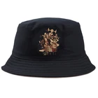 Панама с принтом для девочек и мальчиков, модная однотонная шапка для рыбалки, двусторонняя, в стиле игры BioShock, повседневная, уличная