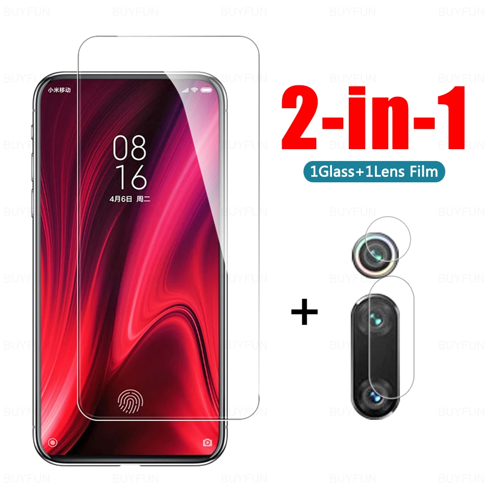 

Закаленное стекло 2-в-1 для Xiaomi Redmi K20 K20 Pro, Защита экрана для Xiaomi Redmi Note 4 5 Go Note 9T, объектив для камеры