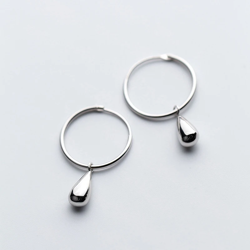 Trustdavis Аутентичные минималистичные модные серьги кольца из стерлингового
