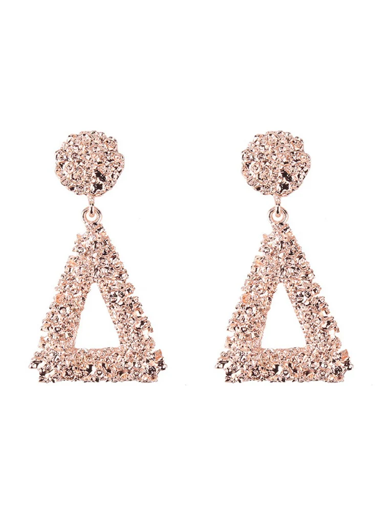 3 цвета модные геометрические розовые полые Висячие Новые Треугольные ювелирные