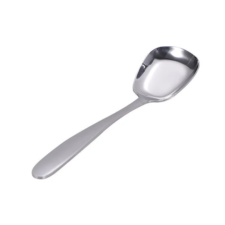 

Steel Cube Spoon Thickened Medium Small Size Dessert Ice Cream Soup