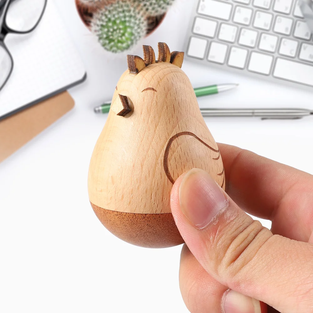 1 шт. игрушки неваляшки креативный Премиум Прекрасный орнамент деревянная