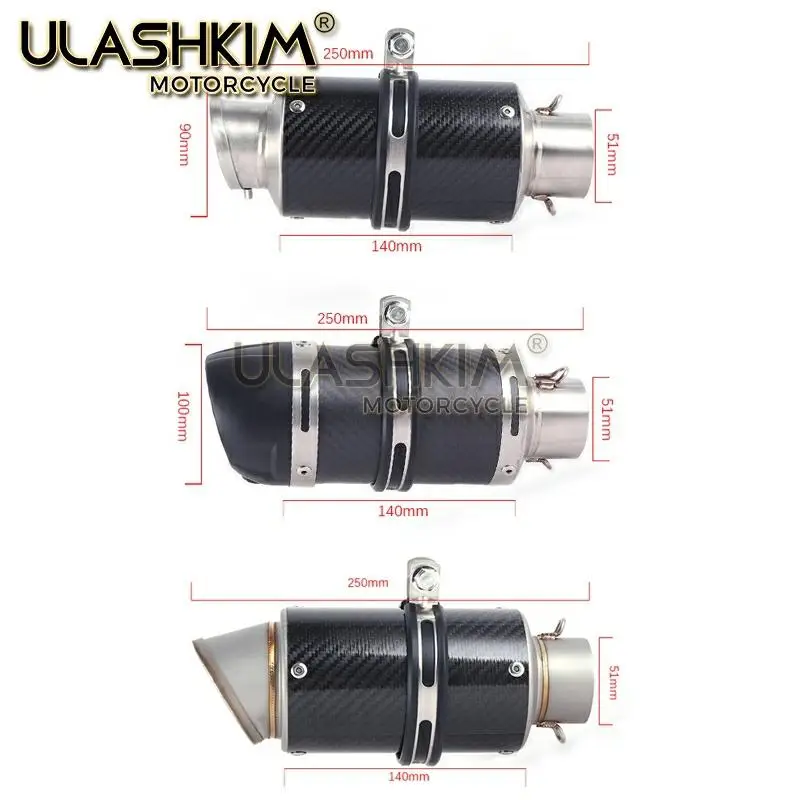 Бесплатная доставка Мотоцикл Полная система глушитель Escape средняя труба трубы