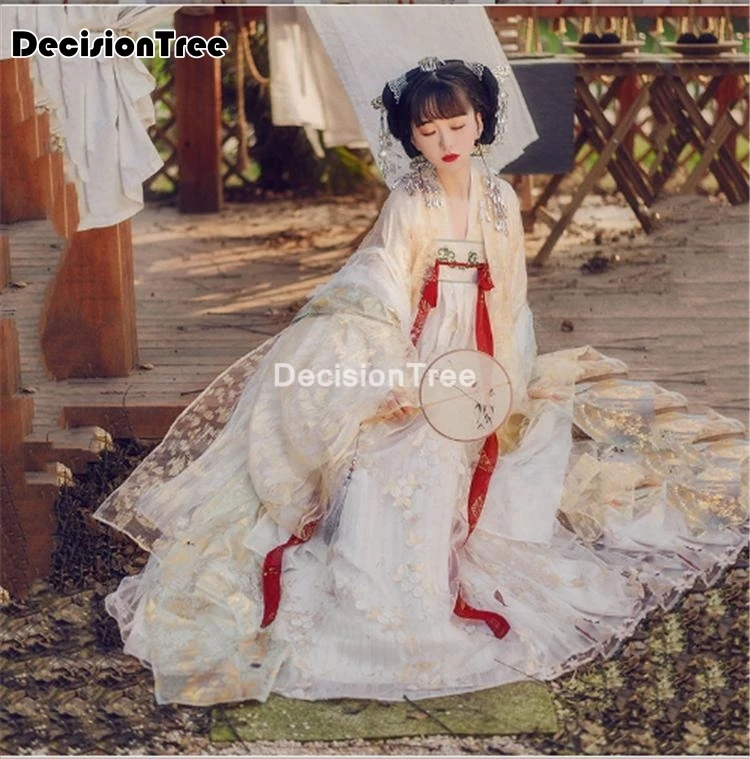 2021 женские костюмы ханьфу китайской танцевальной династии Цин традиционное