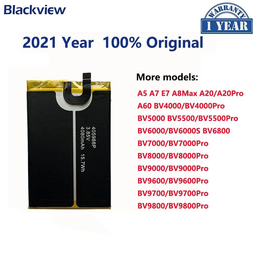 

100% Оригинальный аккумулятор для телефона Blackview A60 BV5000 BV5500 BV6000 BV6000S BV6800 BV7000 BV8000 BV9000 BV9600 BV9700 BV9800 Pro