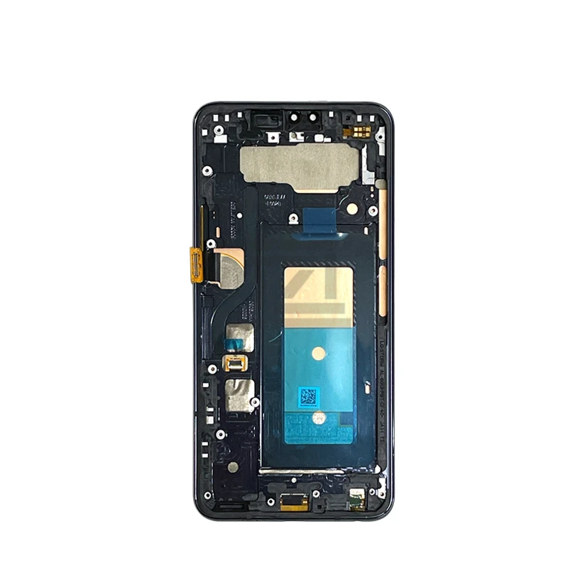 Pantalla LCD t&aacute;ctil para tel&eacute;fono m&oacute;vil LG, montaje de digitalizador con marco de reparaci&oacute;n, para modelo V40 ThinQ V405-4