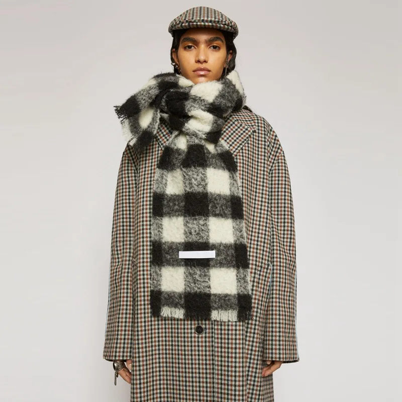 Классический кашемировый шарф AC Studios дизайнерский шарф-одеяло от акне Женский