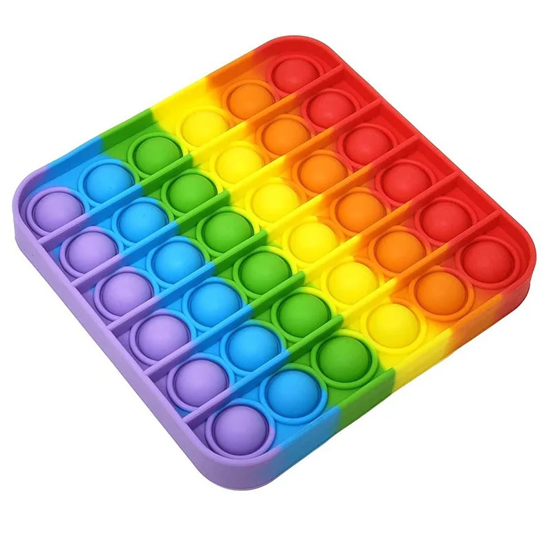 

Hot Funny Fidget Toys Simple Dimple Poppit Toy Bubble Pop Sensory Toy for Adult Kids Stress Reliever Autism Gift Antistress Ball