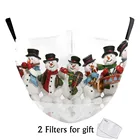 Маски с принтом снежинок Многоразовые моющиеся Регулируемые дышащие маски с ушной петлей модная многоразовая Маска на Рождество