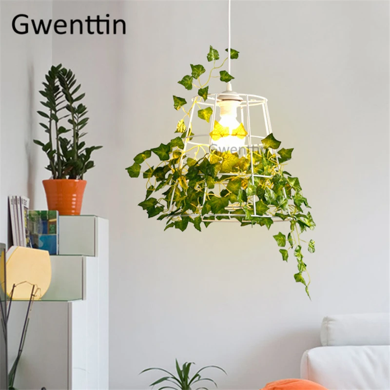 Современный Кофе бар Обеденная лампы завод DIY подвесной светильник с клетка для