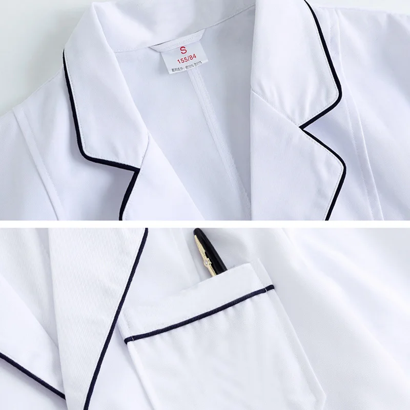 

White lab clothes short/long sleeved coats beauty salon workwear section Uniforms women spa uniforms work clothing Lab coats new