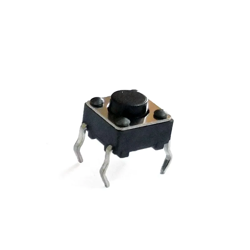 50/100 шт./лот 4 PIN 6*6*4 3 мм DIP 12V 0.5A кнопочный переключатель тактильные такт прямой