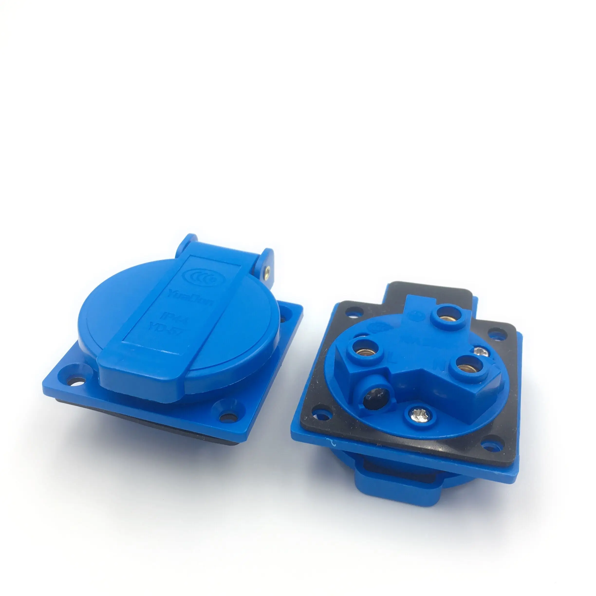 Синяя австрийская промышленная безопасная розетка 10A 250V IP44 CCC сертификация