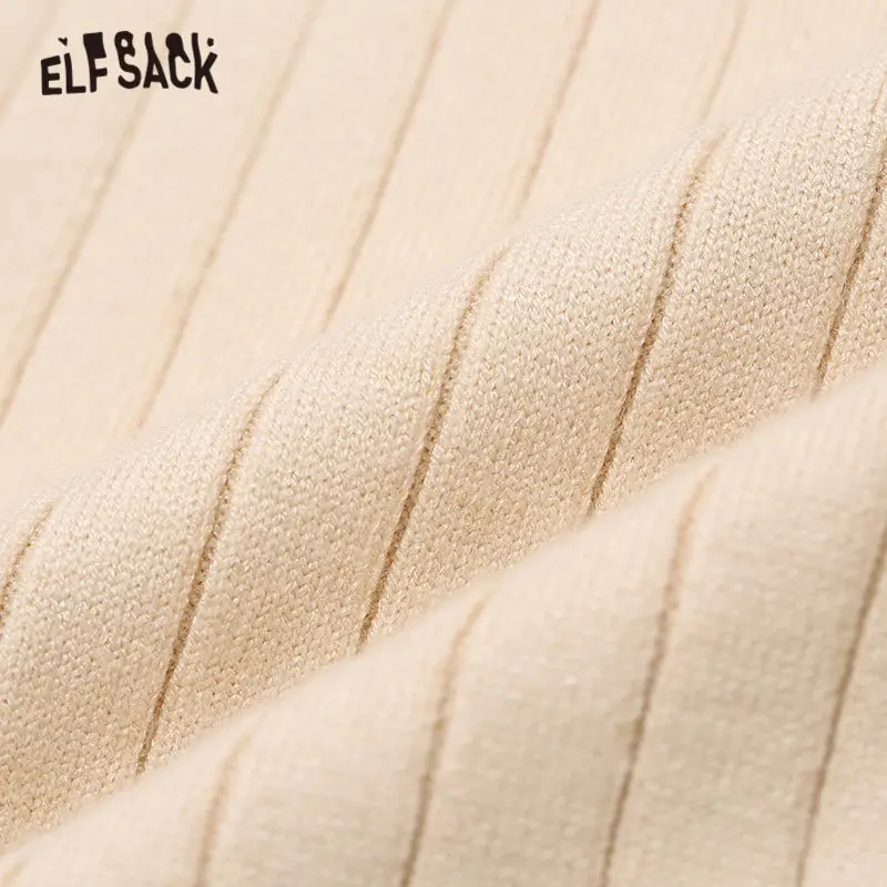 ELFSACK, однотонный, в клетку, с цветными блоками, комплект из двух частей, женское платье, осень, длинный рукав, с разрезом, повседневное, офисное, женское платье