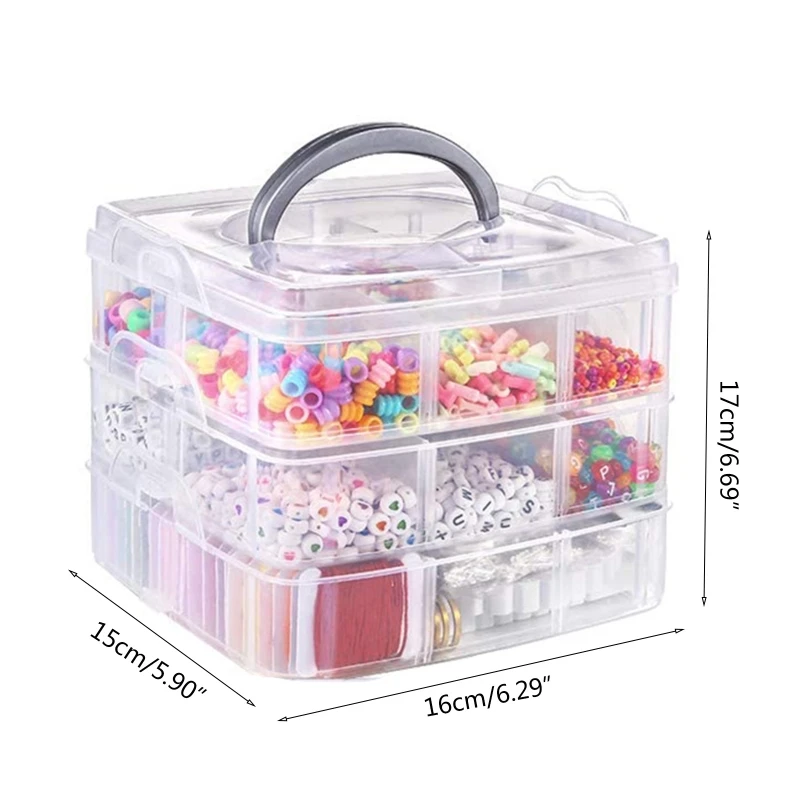 

DIY Necklace Bracelet Earrings Key Ring Jewelry Making Supplies Kit with Assorted Beads Charms Findings Wire Cord Pliers