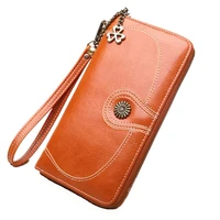 wholesale fashion women wallet wrist handle phone case long money pocket pouch handbag women purse card holder 100pcslot