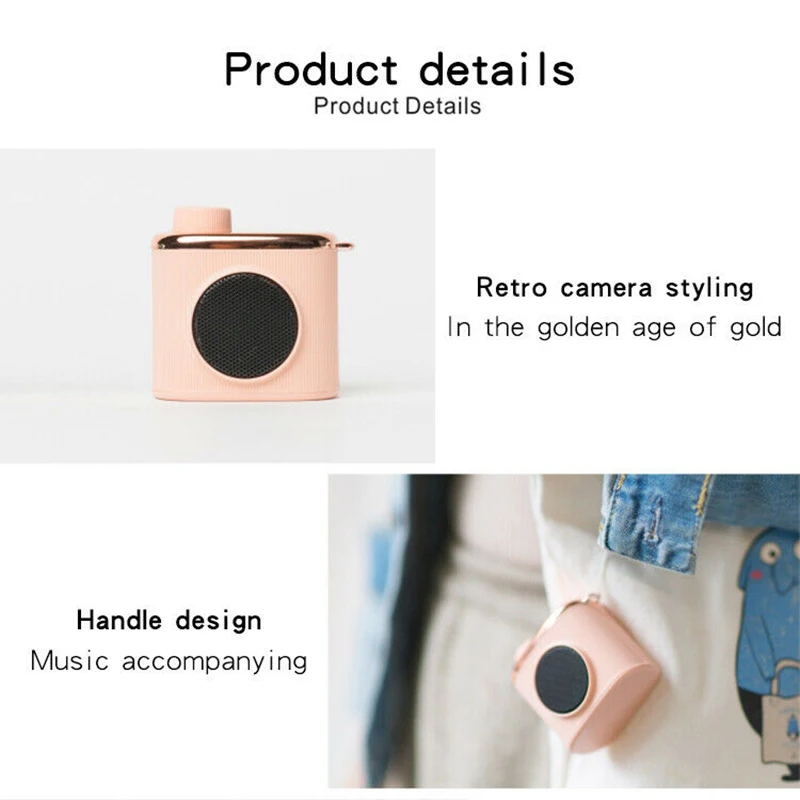 Ретро Bluetooth динамик беспроводной супер бас мини громкий музыкальный плеер