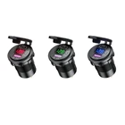 Автомобильное зарядное устройство USB Type C PD QC3.0, 12 В, 24 В, розетки питания для быстрой зарядки с вольтметром, переключателем включения и выключения для t.u.k. Морских сил F2TA