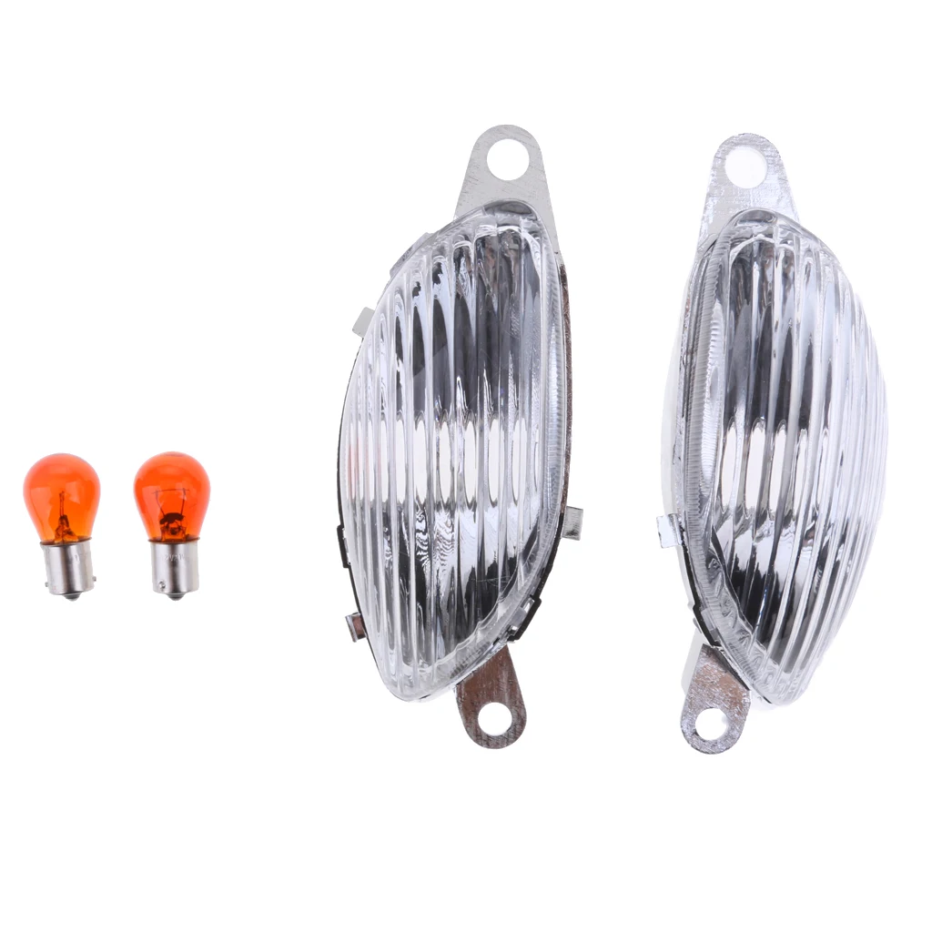 

2pcs Motorcycle Turn Signal Lghts Indicators for Suzuki Hayabusa GSXR1300 99-07 Clear
