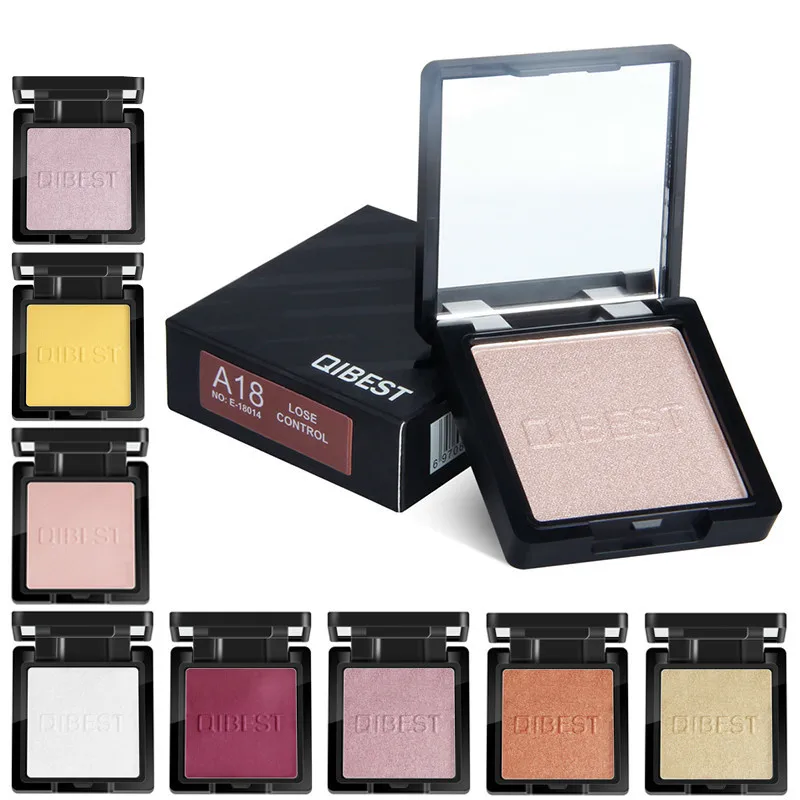 Новый макияж Горячая пигментированная одноцветная палитра теней для век Матовая