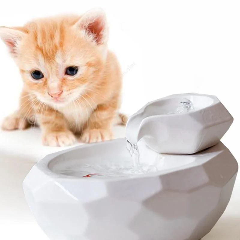 220V Керамика Pet фонтан воды Автоматическая петля небольшие фонтаны водопада