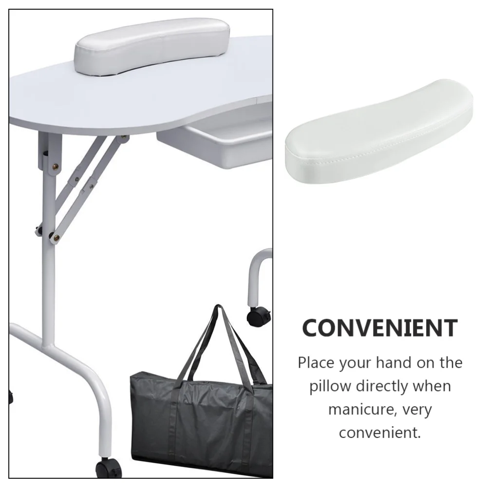 

1Pc Nail Art Hand Rest Cushion Salon Wrist Rest Pillow Beauty Supply White