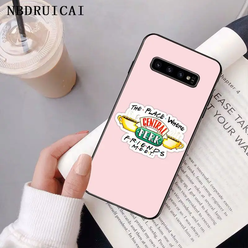 

NBDRUICAI Friends TV Show Funny Central Perk Park Phone Case for Samsung S9 plus S5 S6 edge plus S7 edge S8 plus S10 E S10 plus