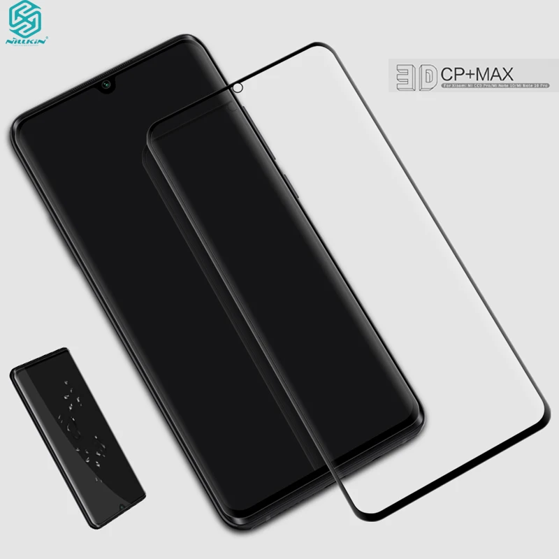 Закаленное стекло для Xiaomi Mi CC9 PRO Nillkin 3D CP + Max защита экрана с полным наклеиванием