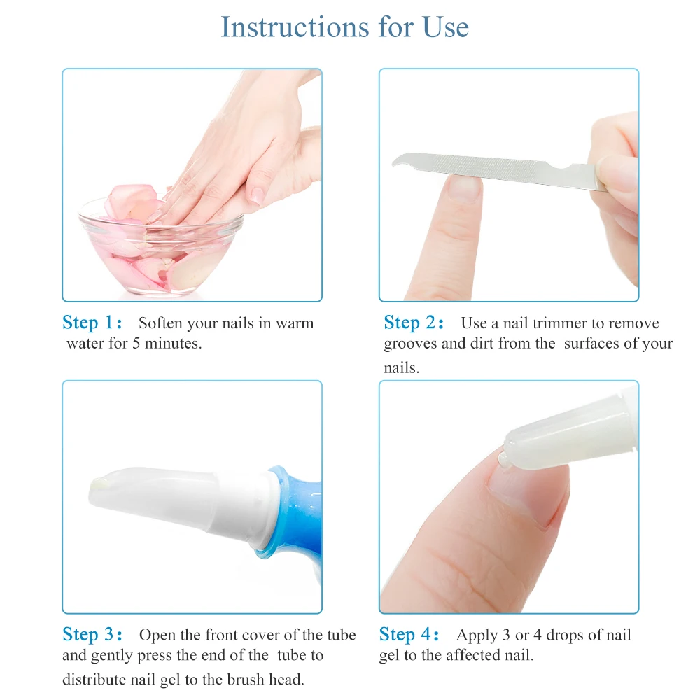 Лечение ногтей BREYLEE гелевая ручка сыворотка для удаления грибковой онихомикоза