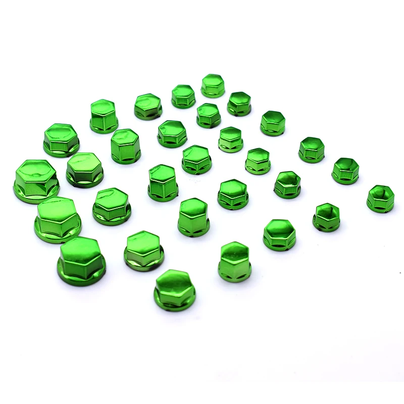 30Pcs/set Motorcycle Screw Cover Cap Nut Bolt Decoration Chrome Plating plastic For Yamaha VMX1700 MT-01 FZ1 MT09 MT07 XJR1300 | Автомобили