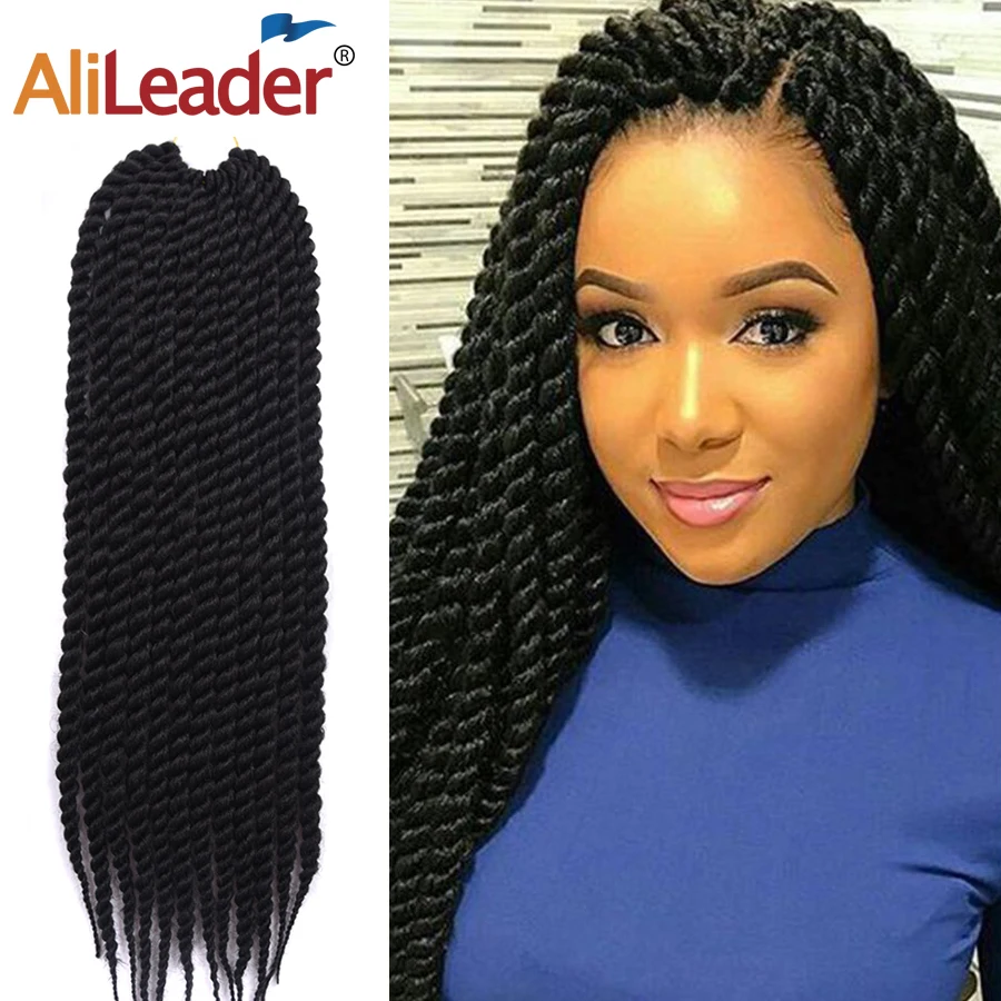 

Alileader Soft Senegalese Twist Braids Synthetic Goddess Braiding Twist Hair Extensions Soft Pre Stretched Braiding Hair 22"