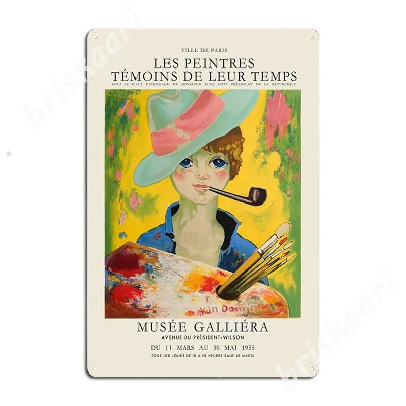 

Kees Van Dongen Galliera в Париже металлические знаки Плакаты для кинотеатра настенные винтажные жестяные плакаты