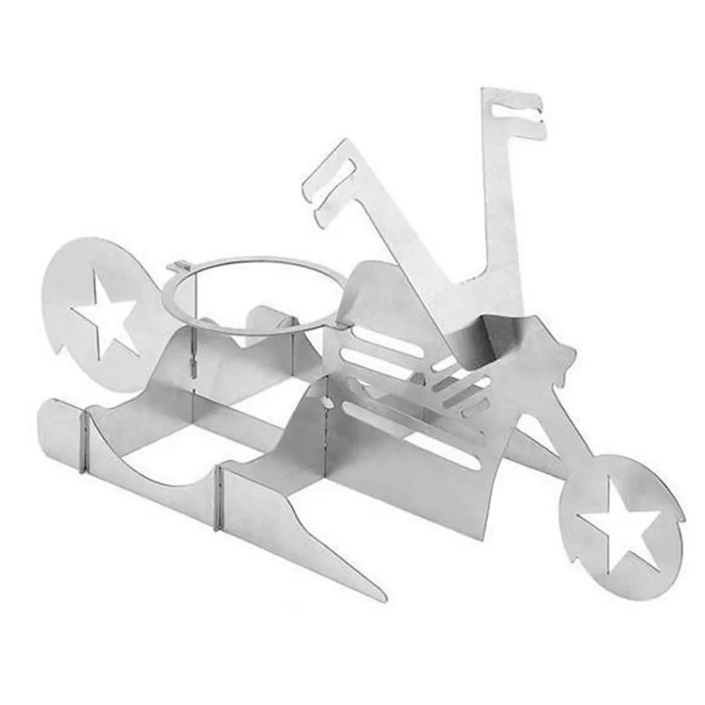 

BBQ Chicken Stand Beer Funny American Motorcycle Stainless Steel Rack Tools Funny Roast Chicken Rack Grilling Roast Rack