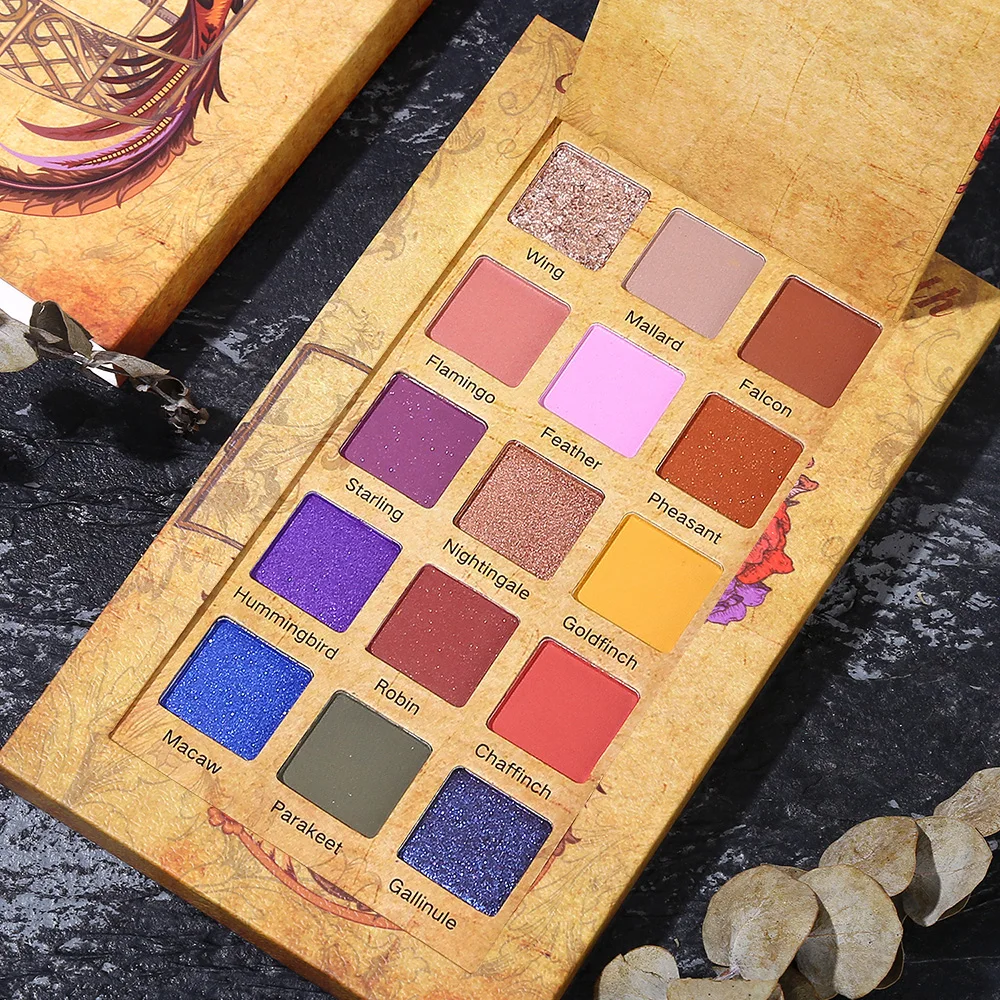 UCANBE Nirvana Rebirth 15 цветов Металлические мерцающие тени для век палитра для макияжа блестящие матовые тени для век Палитра пигментированная водостойкая