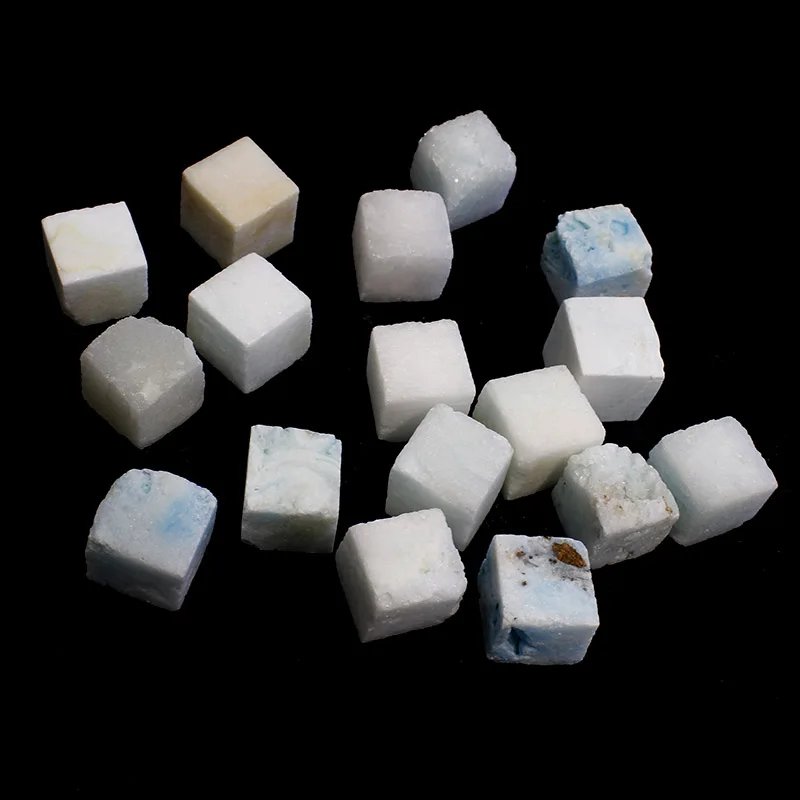 

1 Kg Natural Blue Color Hemimorphite Crystal Cubes Stone For Decor