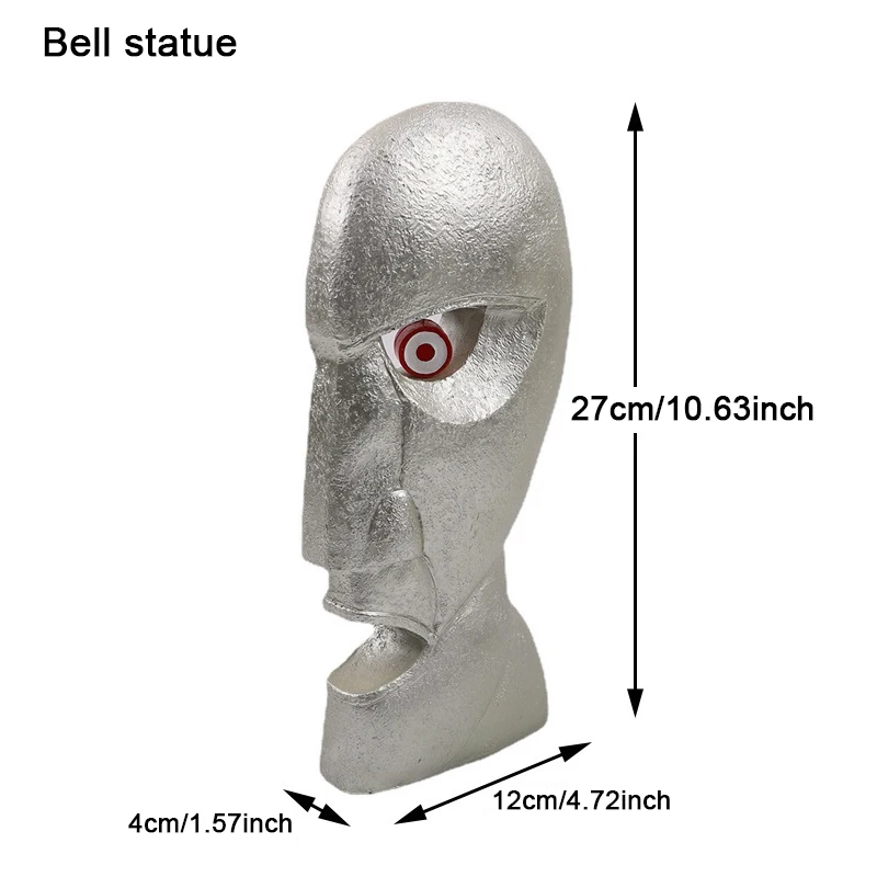 

European-style Bell Resin Crafts Decoration Home Office Desk Sculpture Head Decoration Entrance Bookcase Creative Decoration