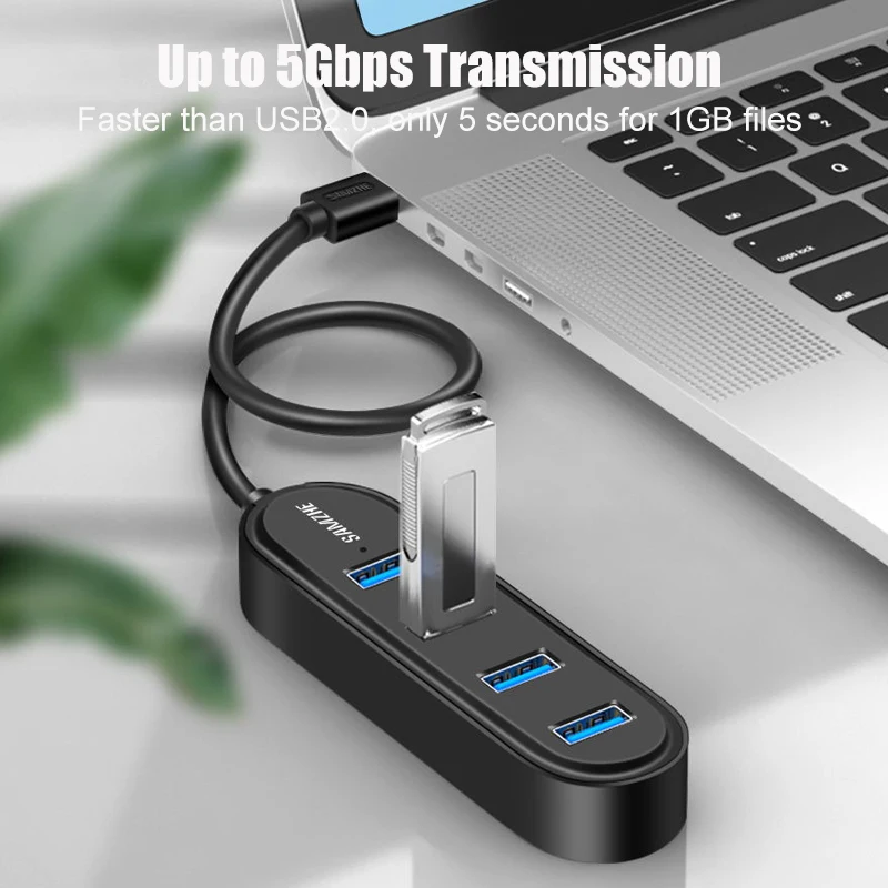 SAMZHE супер Скорость USB 3 0 4-Порты и разъёмы usb-хаб сплиттер настольный удлинитель 5