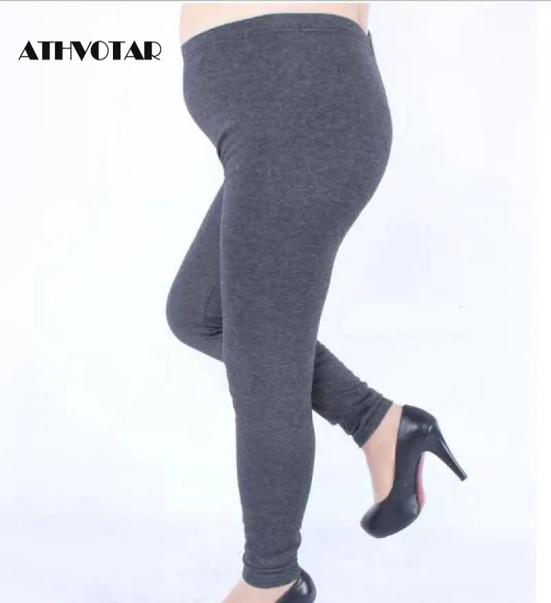 ATHVOTAR женские леггинсы размера плюс толстые эластичные хлопковые мягкие мм на