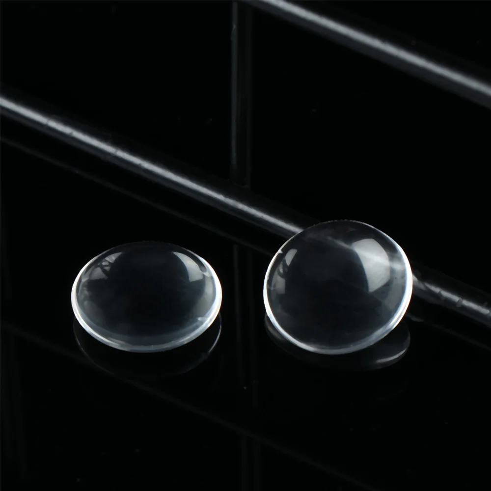 Прозрачные накладки на глаза для кукол круглые стеклянные чипсы 14 мм аксессуары