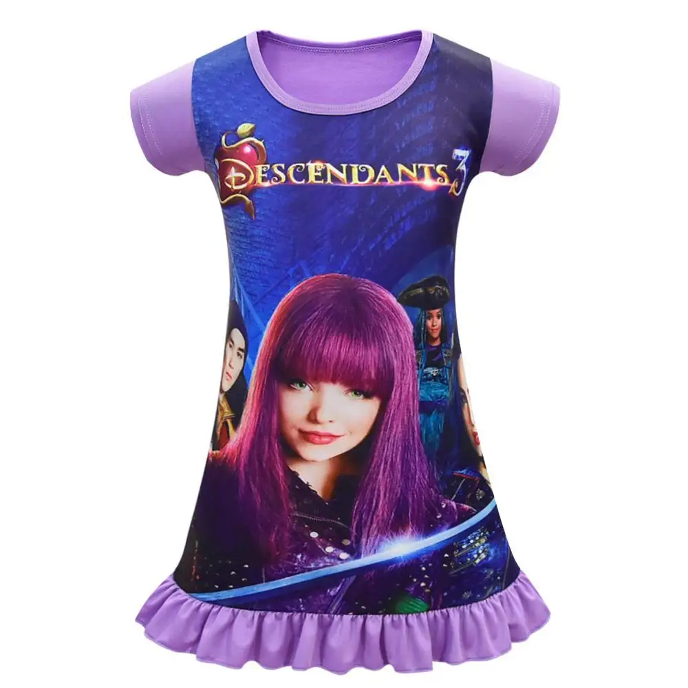 Платье для девочек Потомки платье детская роль в фильме Evie Косплей халат на