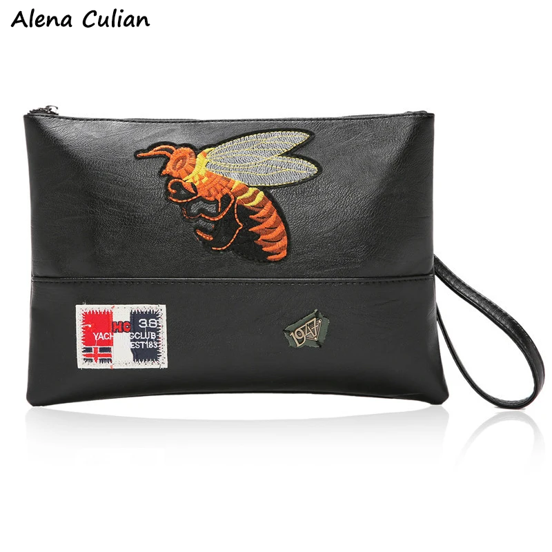 

Large Capacity Mens Leather Envelope Clutch Bag Large Capacity Travel Man Clutch Handbag Trendy Man Crossbody Bag borsa uomo