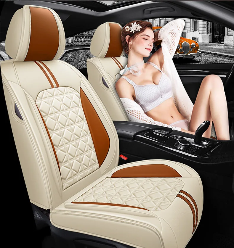 

Leather car seat cover set universal leather for huanghai plutus hummer h2 h3 car accessories car seat protector cushion