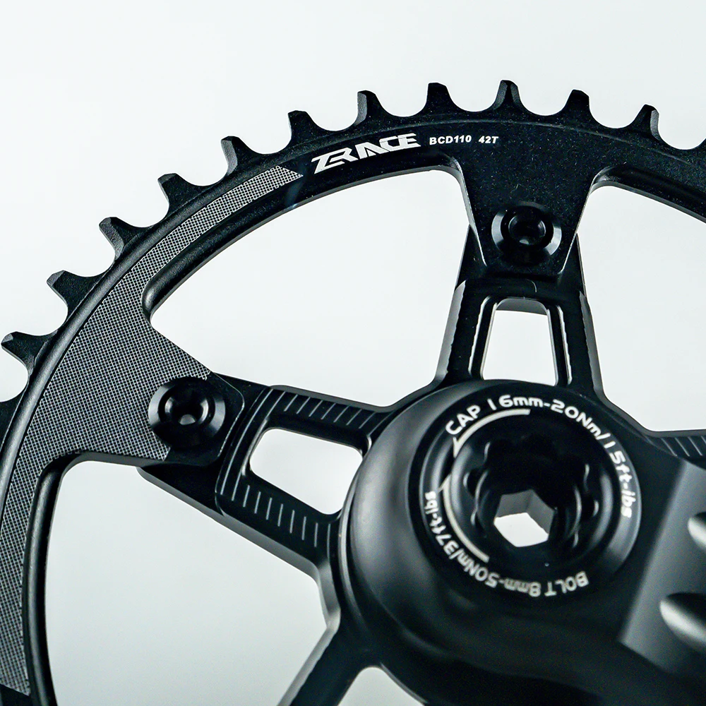ZRACE RX Single Speed Crank Chainset Crankset,40T / 42T / 44T,170 / 172.5 / 175,for gravel-bikes Cyclo-Cross, DUB BB29