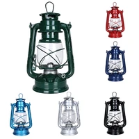 1pc vintage iron kerosene lamp portable mediterranean style oil light lantern outdoor camping hiking retro deco accessories